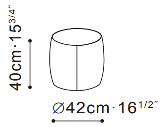 Drum footstool dimensions