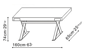 Small King Desk dimensions