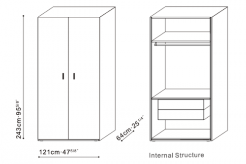 Season Two Door Wardrobe dimensions