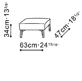 Small Venus Stool dimensions