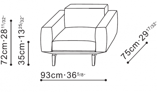 Jane Armchair dimensions